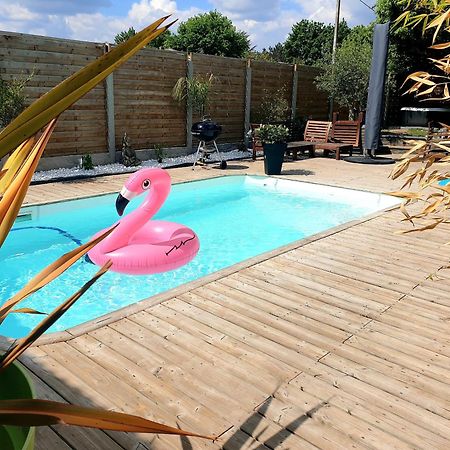 Tiny House Avec Jardin Et Acces Piscine Chauffee Villa แซงต์-เมดาร์-ออง-ชาลส์ ภายนอก รูปภาพ