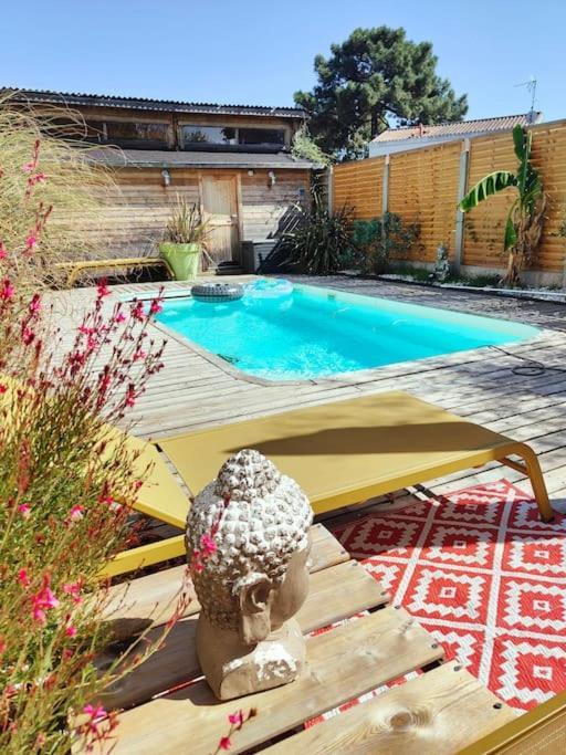Tiny House Avec Jardin Et Acces Piscine Chauffee Villa แซงต์-เมดาร์-ออง-ชาลส์ ภายนอก รูปภาพ